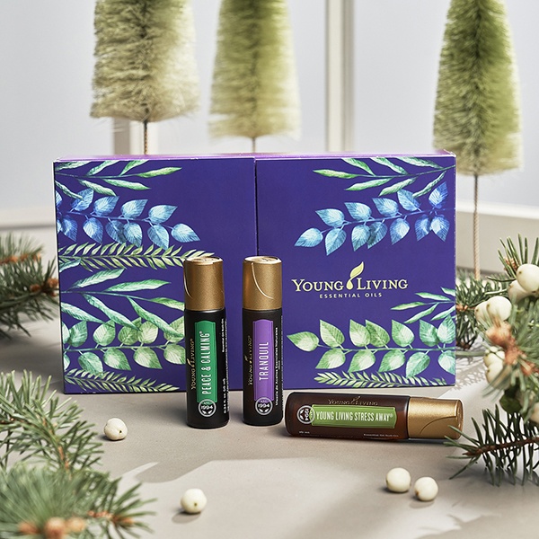 oliedingen young living winter gift cadeauset rollers